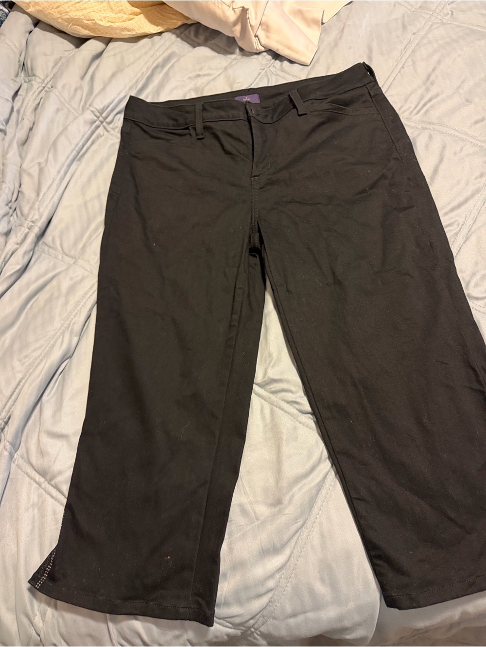 NYDJ Black Ankle Crop Jeans